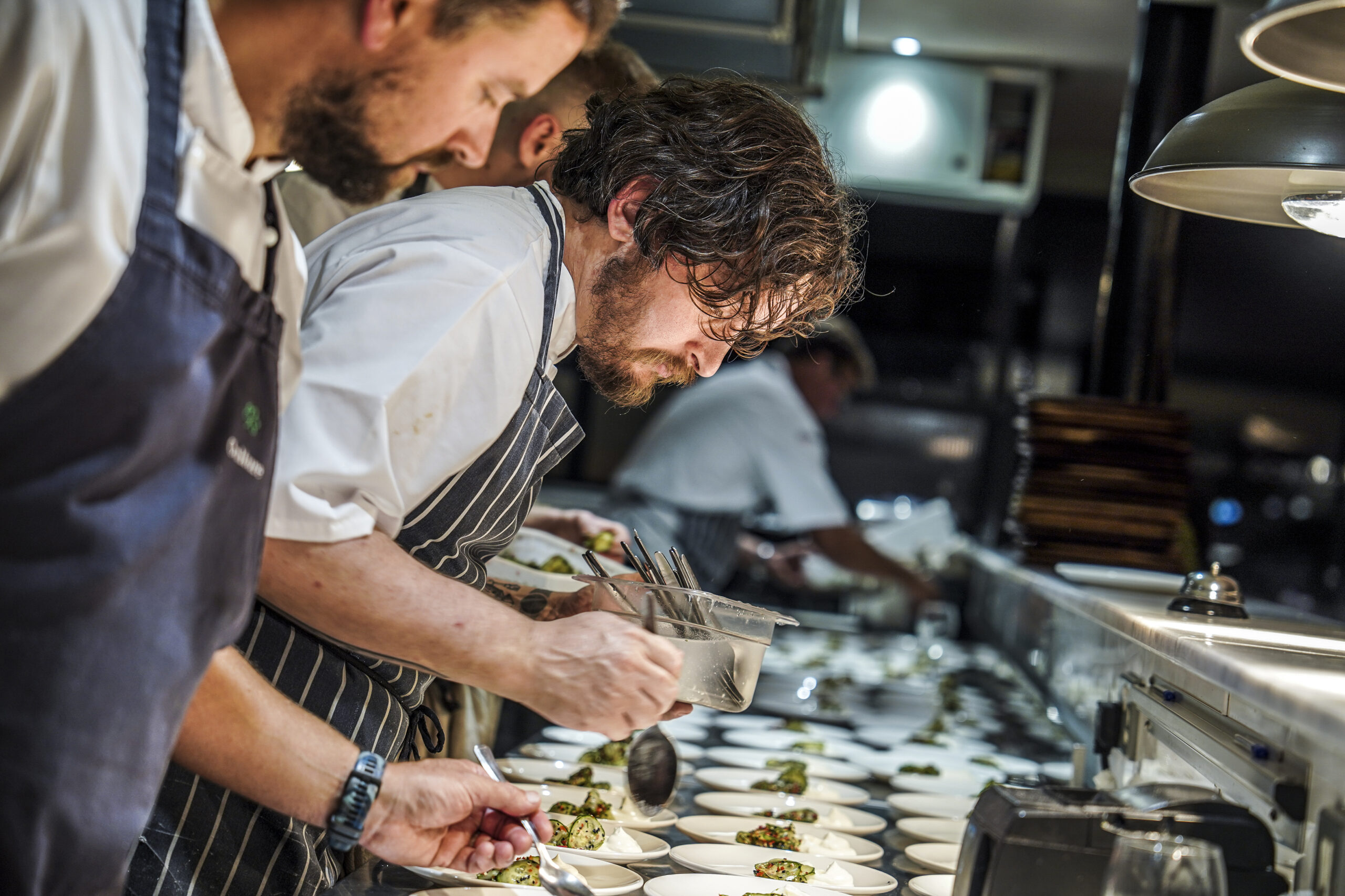 team The team INDIDOG harbourside restaurant in Falmouth, Cornwall