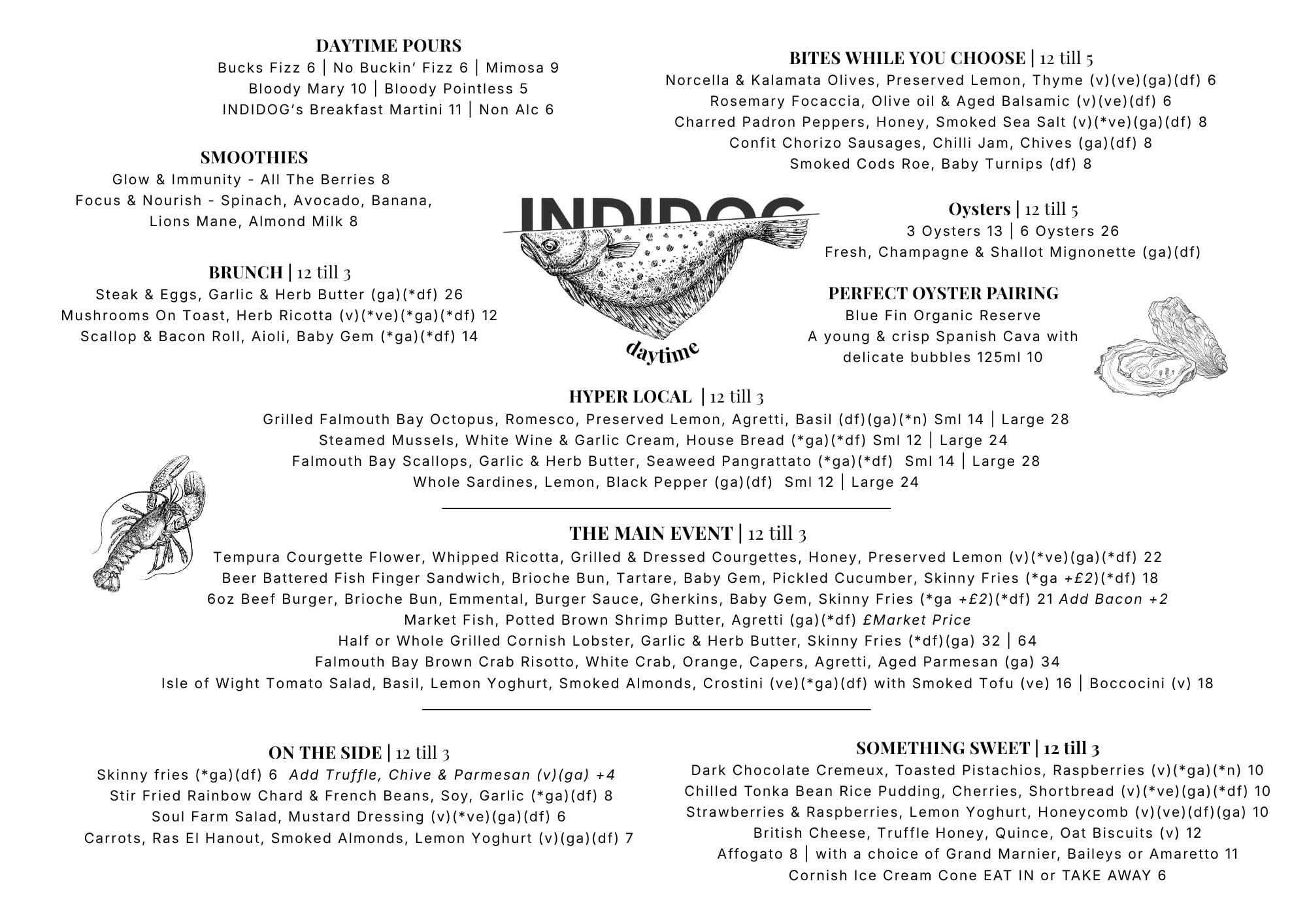Lunch, INDIDOG harbourside restaurant in Falmouth, Cornwall, Stunning Views, locally sourced food Lunch, INDIDOG harbourside restaurant in Falmouth, Cornwall, Stunning Views, locally sourced food